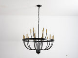15-Light Chandelier Industrial Iron Candle Chandelier Modern Suspended Farmhouse Pendant Light W5008P479818