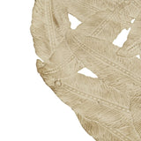 Textured Feather 3-piece Metal Disc Wall Decor Set B03598812