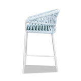 Maiden 27" Set of 2 Patio Counter Stool, Sky Blue Sunproof Olefin B2719P245993