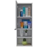 Mila Bathroom Cabinet, Two Internal Shelves, Two External Shelves, Single Door -White B20091955