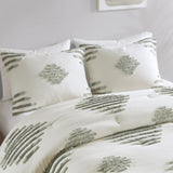King/Cal King 3 Piece Cotton Blend Chenille Comforter Set B035128815