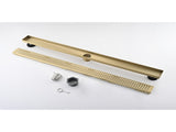 36 Inches Linear Shower Drain, Included Hair Strainer and Leveling Feet W2287P151592