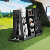 55.5''x16''x37'' Wooden Golf Bag Organizer and Storage, High Quality Wooden 2 Golf Bag W1422P233425