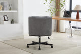 ZNTS Armless Desk Chairs with Wheels Office Chair Vanity Chair with Technical Cloth Adjustable Swivel W2725P207702