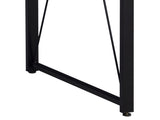 Weathered Oak and Black 47.5" Writing Desk with Metal Sled Base B062P184523