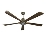 60" Modern Wood Fan with Light and Remote Control,6-Speed Noiseless Reversible DC Motor, W1340P184910