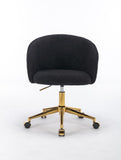 ZNTS Hengming Golden foot office chair, modern armchair, height adjustable, rotary cosmetic chair, for W212131653