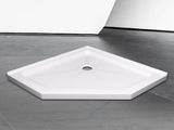 36*36*3.55 INCH Neo-Angle Shower Base For Bathroom Shower Door --White W3776P420899