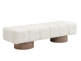 Upholstered Dining Bench for Dining Room, No-Assembly End of Bed Entryway Bench Ottoman for Bedroom N779P271404B