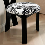 Dining Chairs Set of 2, Key-Design Home Chairs - Linen Upholstered Solid Wooden Dining Chairs with W2700P338557
