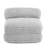 Latina Indoor Foldbable Bean Bag Lounge chair, Light Gray N775P265519G