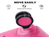28 Inch Luggage with Spinner Wheels, PU Leather Suitcases for Women with TSA Lock, Pink T5391P496258