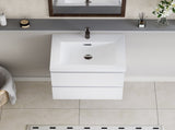 24" Floating Bathroom Vanity with Sink, Modern Wall-Mounted Bathroom Storage Vanity Cabinet with W1573P152683