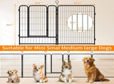 Dog Playpen 40 Inch, 16 Panels Heavy Duty Metal Pet Exercise Pen Indoor Outdoor Fence Panels W2887P314281