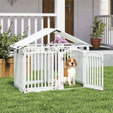 8-Panel HDPE Pet Fence , 50"x50"x32" Square 70573637