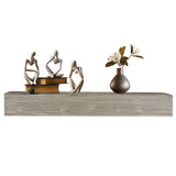 60" Rustic Wood Fireplace Mantel,Wall-Mounted & Floating Shelf for Home Decor W1390138522