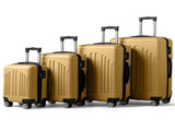 Curved Vertical Stripe 4-in-1 Trolley Case - Mustard Yellow 19371883