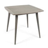 Outdoor Square Acacia Wood Table with Straight Legs, Gray 63258.00GRY