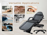 Massage Salon Tattoo Chair with Two Trays Esthetician Bed with Hydraulic Stool,Multi-Purpose W1422132169