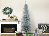 7 foot silver Christmas tree with bracket 78039552