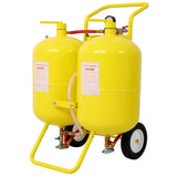Dual Tank Abrasive Soda Blaster 10 Gallon Tanks 100 lb. Abrasive W46559178