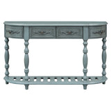 U_STYLE 52''Modern and Contemporary Curved Console Table Sofa Table Entryway Table for Hallway N711P186862C
