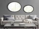 Beaded Round Wall Mirror 36"D B03599370