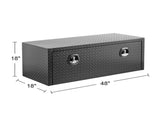 48 inch aluminum underbody truck tool box heavy duty underbed toolbox tool storage organizer chest W2680P304798