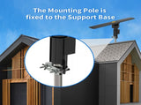 10000A 110V 40-860MHz 203dB 350&degRotation UV Dual-band Outdoor Antenna Black 01441372