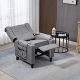 Arm Pushing Recliner, Modern Button Tufted Wingback Push Back Recliner, Living Room W133364034