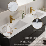 72" Freestanding Bathroom Vanity with Sink, Bathroom Storage Vanity Cabinet with Stone Resin W1573P264348