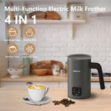 ZNTS BIZEWO Milk Frother Electric, Coffee Frother, Warm and Cold Milk Foamer, 4 IN 1 Automatic Milk 10036747