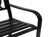 50" Outdoor Welcome Backrest Cast Iron Bench 27571420