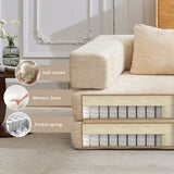 Compression Sofa,Convertible Floor Sofa Bed with Fixed-Shape Frame, Loveseats Boneless Modular 16877438