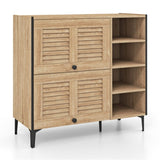 Entry shoe cabinet with adjustable shelf and flip door 12036977