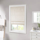 Basketweave Room Darkening Cordless Roman Shade B03598224