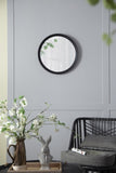 D20x1.5"Transitional Decor Style Mango Wood Wall Mirror Wall Decor with Frame of Solid Mango Wood W2078130546