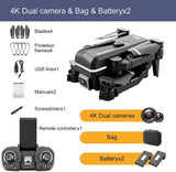 Quad air Drone RC Drone 4K HD Dual Camera WIFI FPV KK1 2 x Battery Rc Quadcopter 96378054