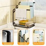 ZNTS Kitchen sink sponge holder with drainage tray, kitchen sink storage container sponge brush soap tray 33223747