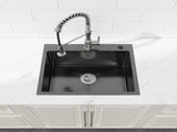 23"x19" Undermount Kitchen Sink Stainless Steel Under Counter Deep Single Bowl Undermount Sink Basin T3177P286027