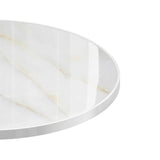 Round Modern Dinning Table 31.5 inches Bistro Table Tulip Table with Faux Marble top,Easy W3316P457298