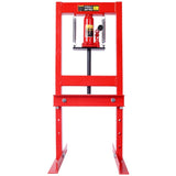 Hydraulic 6 Ton H-Frame Garage Floor Adjustable Shop Press with Plates, 6T,red 84786959