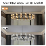 (L005030-D36-P36B/W1340P310778)36 Inches Luxury Chandeliers Crystal Living Room Decorative Lights