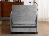 56.9" Loveseat Sofa Pull-out Sofa Bed Sleeper Sofa with a Reversible Backrest Cushion, Side Pockets, N719P208853E