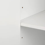 TREXM Modern sideboard with Four Doors, Metal handles & Legs and Adjustable Shelves Kitchen Cabinet WF295368AAK
