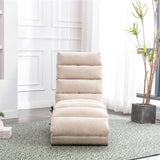COOLMORE Linen Massage Chaise Lounge Indoor with Remote Control,Ergonomic Electric Massage Long W39539619