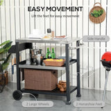 Outdoor Bar Cart Grill Table 74898970