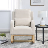 Welike 27.5 "W Modern Accent High Back Living Room Casual Armchair Rocker with One Lumbar W834105963