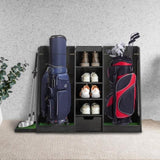 55.5''x16''x37'' Wooden Golf Bag Organizer and Storage, High Quality Wooden 2 Golf Bag W1422P233425