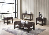 ZNTS Coffee Table Of Two Drawers In Brown SR016387